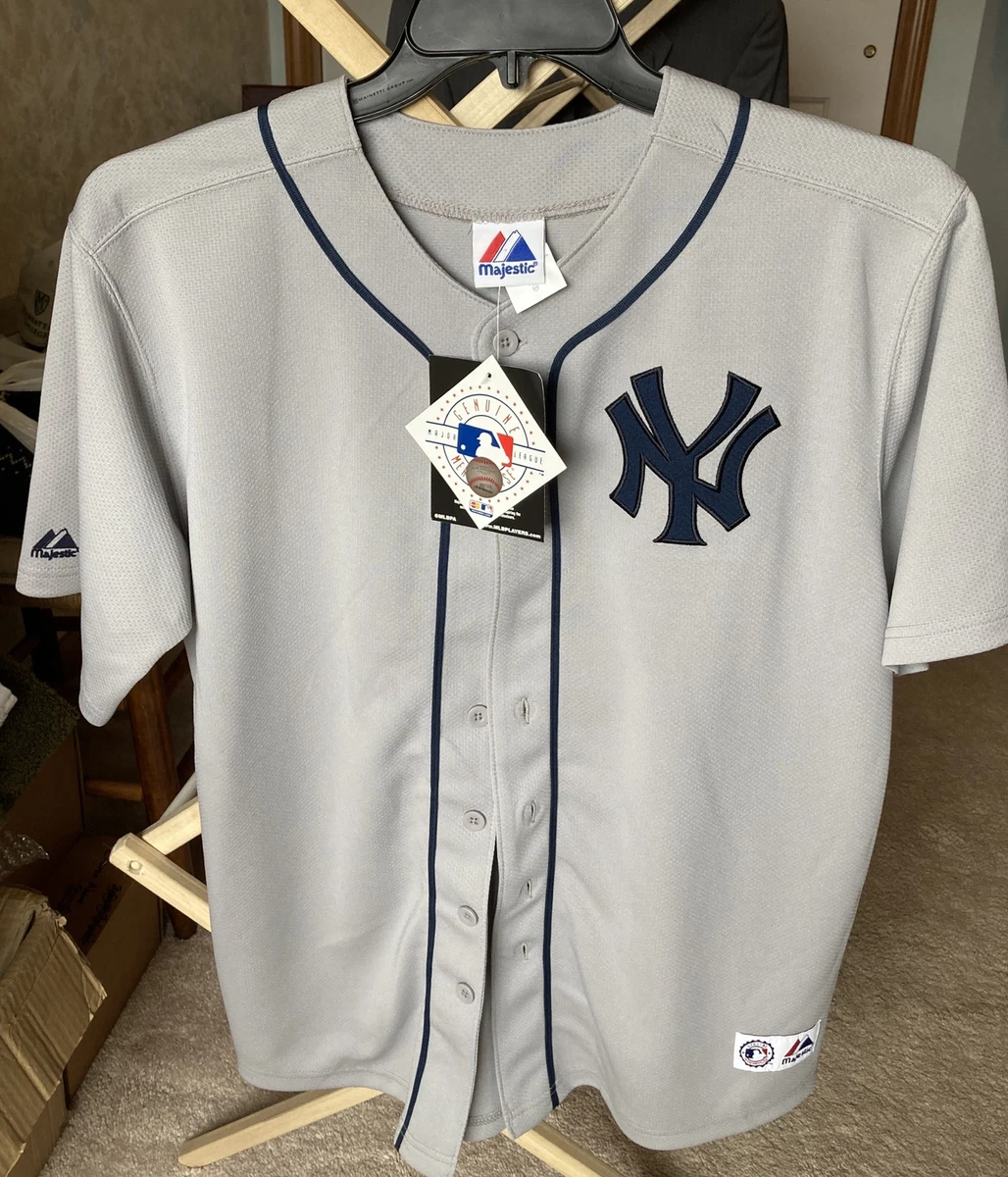 New York Yankees #2 Derek Jeter Gray Jersey W/Tag. Size Youth 18/20