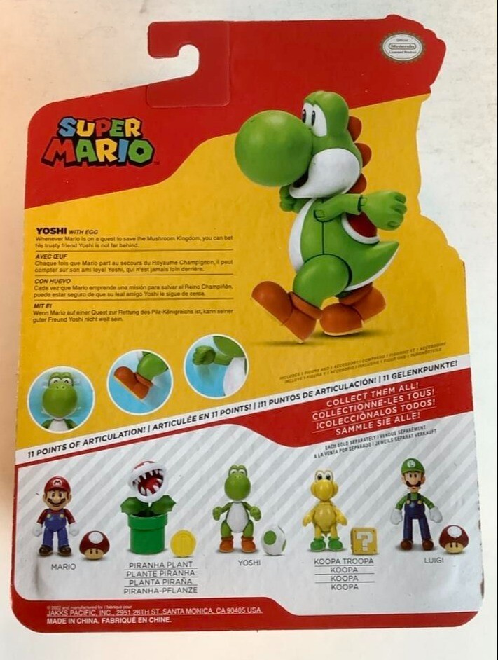 yoshi NEW Jakks Pacific 41541 World of Nintendo 4