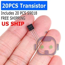 20 Pcs x S9018 Transistor Electronic Chip Triode Three Pins Pack Set Lot