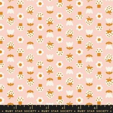 Fat Quarter Ruby Star Society "Picture Book" Strawbitties Mushroom Strawberry