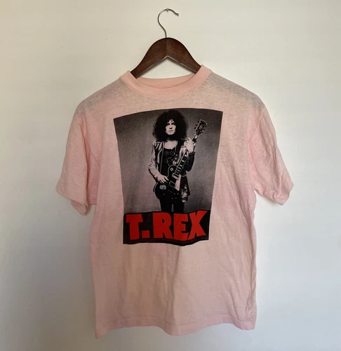 70s 80s Rare T-rex Marc Bolan Band Shirt Small Mediu 1970s vintage concert t-shirt, vintage, size S, single stitch, B+ condition