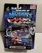 Muscle Machines ‘63 Corvette Sept 9/11 2001 America Red White Blue New Sealed