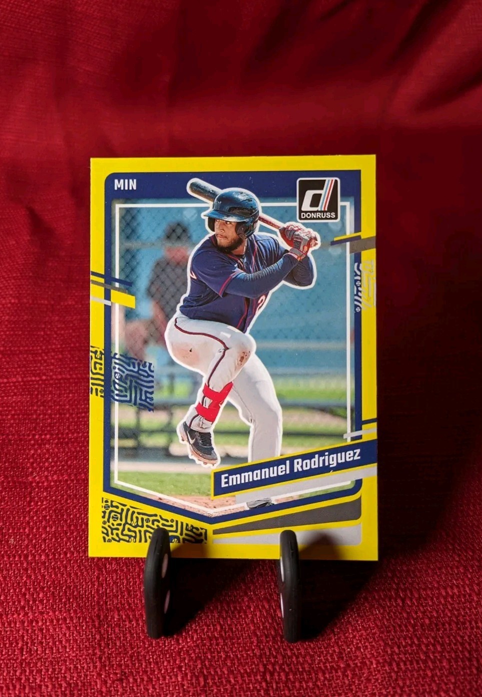  Emmanuel Rodriguez 2023 Donruss Yellow Parallel SP Twins Card 