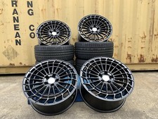 18" C63 S Style Alloy Wheels & Tyres Mercedes C-Class E-Class NEW STYLE Black