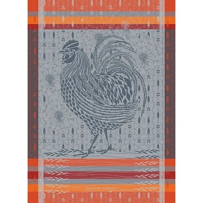 GARNIER-THIEBAUT Garnier Thiebaut French Country Chicken Kitchen Tea Dish Towel LE COQ ROOSTER