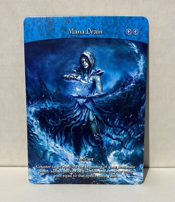 Mana Drain #7 - Premium Quality Altered Full Art Custom Card