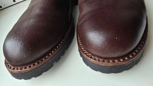 MAYURA 1483 Unisex Handmade Brown Leather Hunting Riding Boots Size 41 (W-9/M-8) - Picture 6 of 23