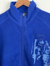 Ralph Lauren Polo Jeans Co. Sweatshirt Mens Large Zip Up Hoodie Blue Vintage