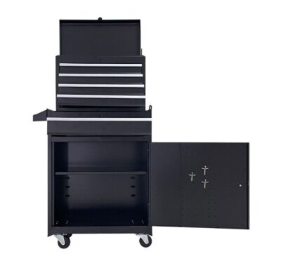 Tool Box With Wheels Aukfa Tool Chest, 5-Drawer Steel
