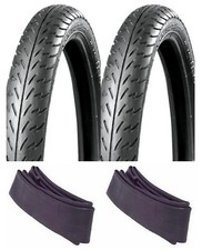 New IRC 2.25-17 & 2.50-17 Tire & Inner Tube Set For 80-83 Honda C70 Passport