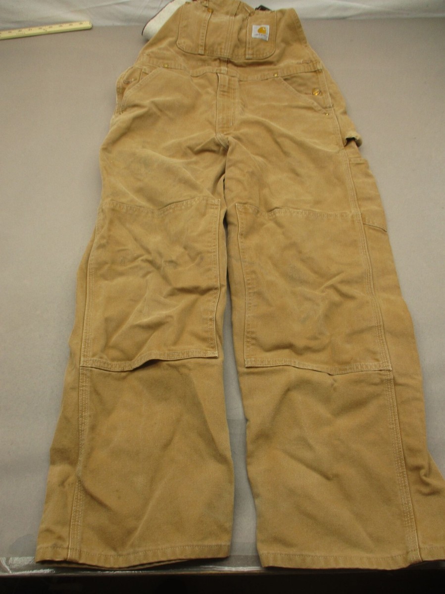 Carhartt Size 36x30 Men Beige Double Knee Zip Fly Pockets