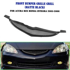 Front Bumper Grille For Acura Rsx Honda Integra 05-06 Fiberglass Matte Black Ca Front Bumper Grille For Acura Rsx Honda Integra 05-06 Fiberglass Matte Black Ca