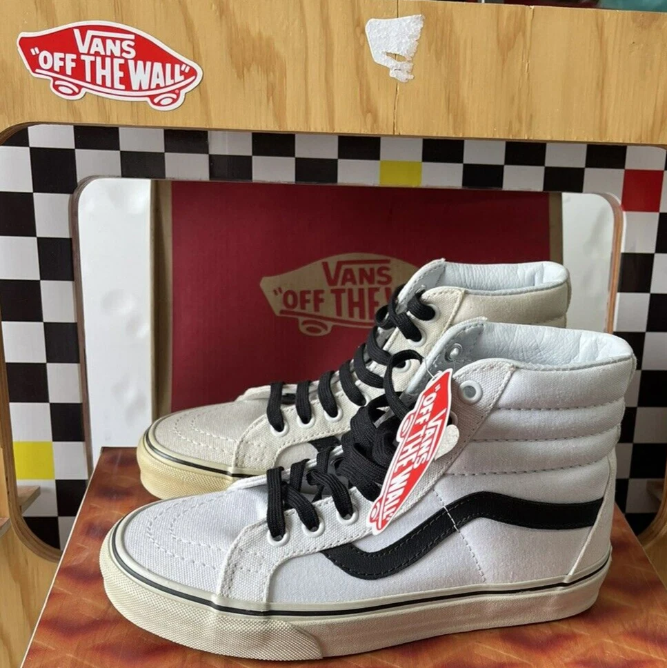 Vans sk8 hi reissue true white and clearance black