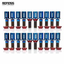 BONOSS 20x 45mm Ball Titanium Lock Wheel Bolts for Audi RS4 RS5 S7 R8; VW Golf R