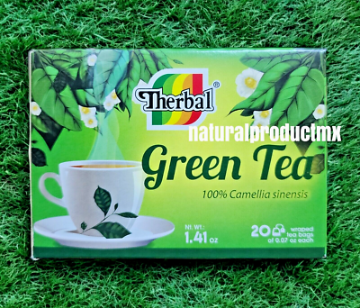 Te Verde Green Tea Camellia Sinensis Green Tea 20 Bags by Therbal