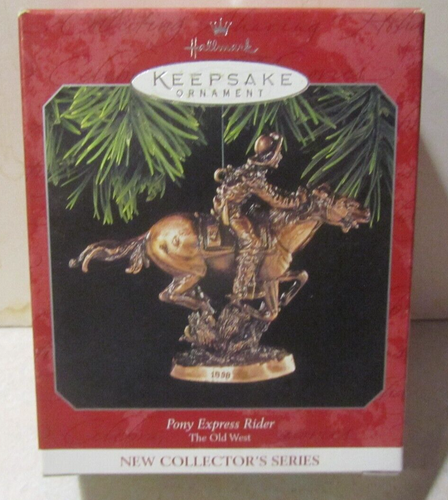 Hallmark ornament 1998 Pony Express Rider The Old West (NEW)
