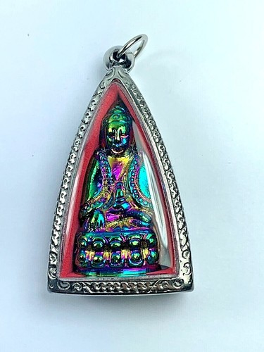 HEILIGER REGENBOGEN LEKLAI PHRA KRING BUDDHA ANHÄNGER GLÜCK FETISCH TALISMAN THAI AMULETT - Bild 5 von 12