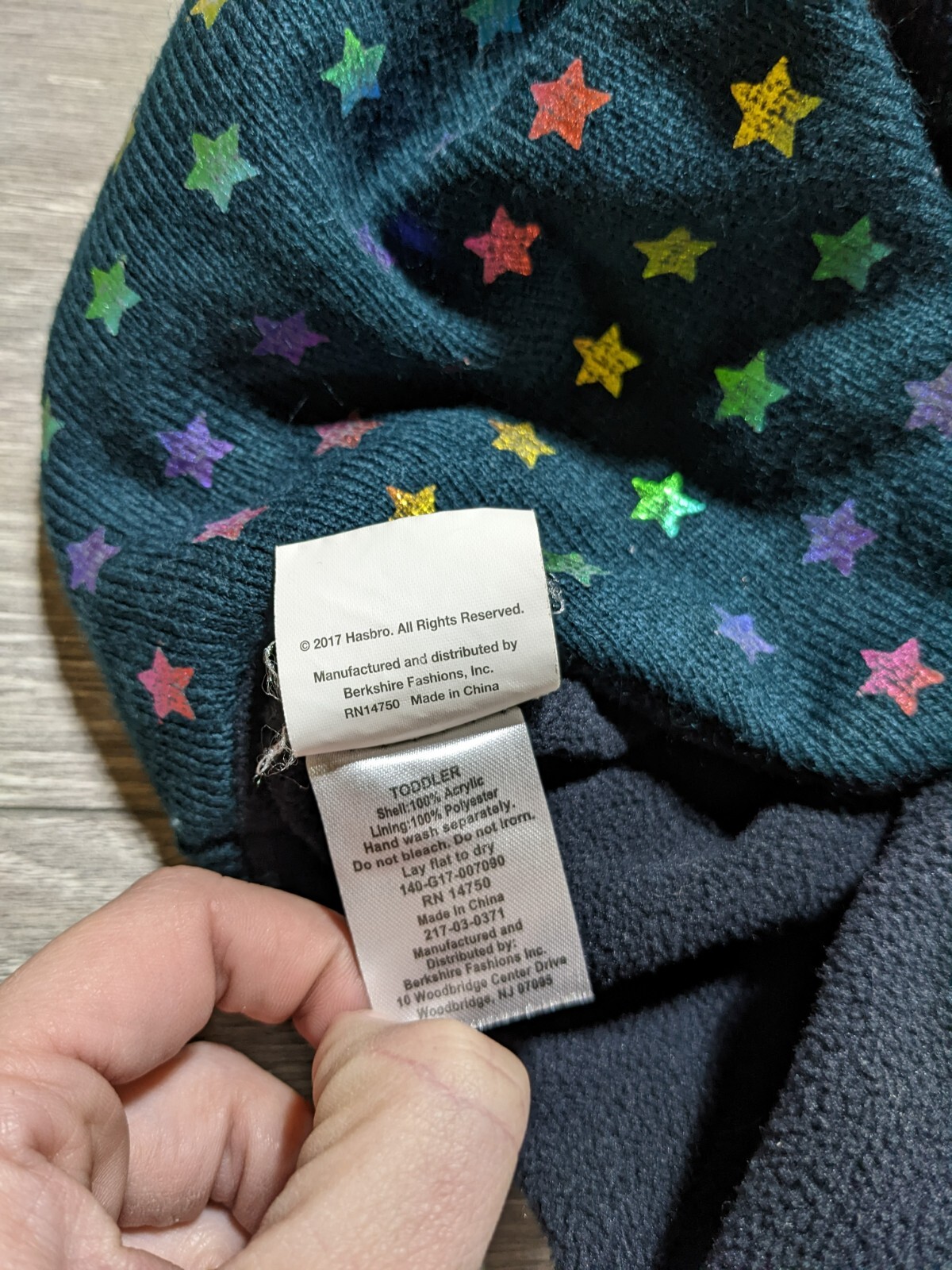 Cappello invernale My Little Pony Beanie bambina stelle colorate berretto