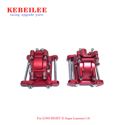 KEBEILEE CNC Alu7075 Front Rear Gear Box set For Losi 8IGHT-X Super Lasernut 1/6