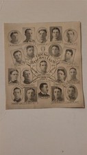 Cubs 1907 Team Collage Mordecai Three Finger Brown Frank Chance Joe Tinker