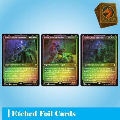 Baldur's Gate Magic The Gathering | Bane Bhaal Myrkul |  MTG NM Edged Foil Cards
