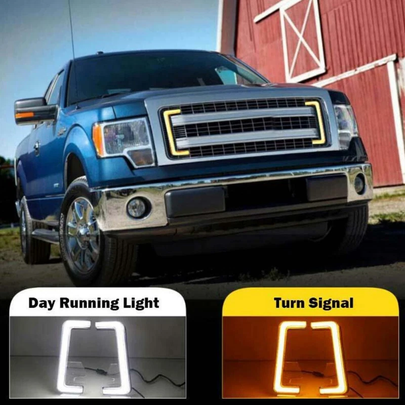 Светодиодные дневные ходовые огни передняя решетка для Ford F150 2011-2016 США - Изображение 2 из 4