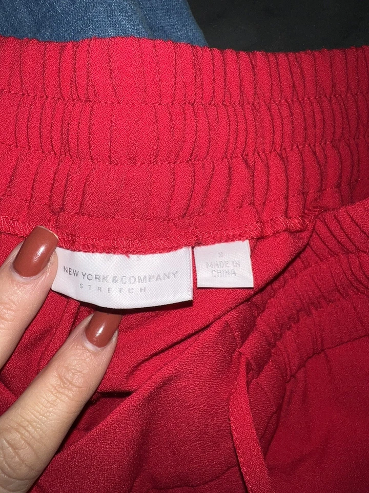 NY и компании красный тянуть на платье брюки размер маленький - Изображение 2 из 3