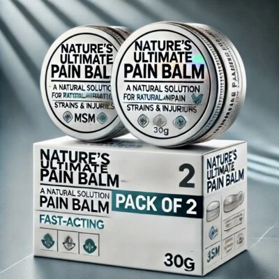 NATURE'S MIRACLES 111 Ultimate Pain Balm 2x30g DMSO, Cayenne, Turmeric, Joint & Muscle pain Relief
