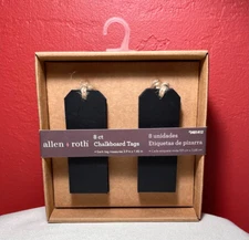 Chalkboard Tags w Twine 8  Allen + Roth New Hanging Display