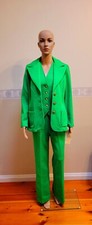 True Vintage Lime Green Ladies Three Piece Suit Will Fit AU UK 10 US 4 BNWT