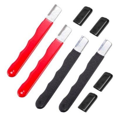 4 Pcs Blade Sharpener Whetstone Knife Stone Garden Tool Pruner, Shears, Scissors