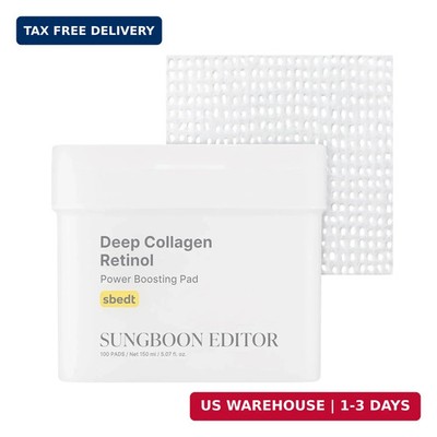 SUNGBOON EDITOR Deep Collagen Retinol Power Boosting Pads, Deep Hydration, Skin