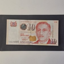 SINGAPORE 10 Dollars 1999 Banknote Prefix 1AM, P-40 UNC (Lot #2167)