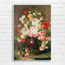 Vibrant Bouquet of Roses Canvas Print Large Picture Wall Art