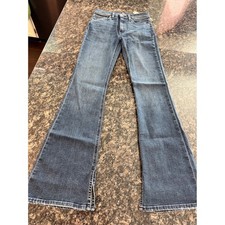 Hudson Barbara High-Rise Bootcut Jeans Olympia Blue Slit Hem Size 26 NWT