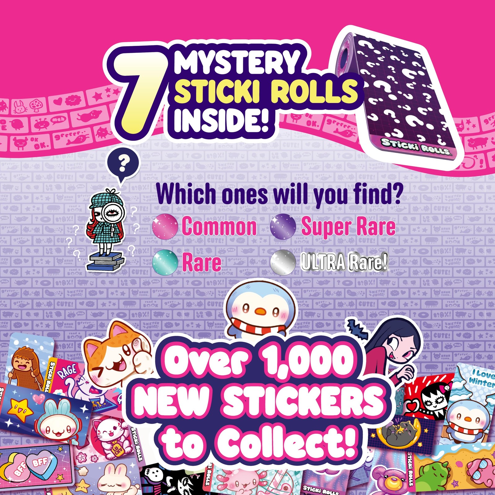 STICKI Rolls Sticki Book - The Original Wearable Shareable Toy Sticker Bracel...