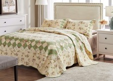 Greenland Home 100 Cotton Fashion Quilt Collection Prewashed Reversible Set