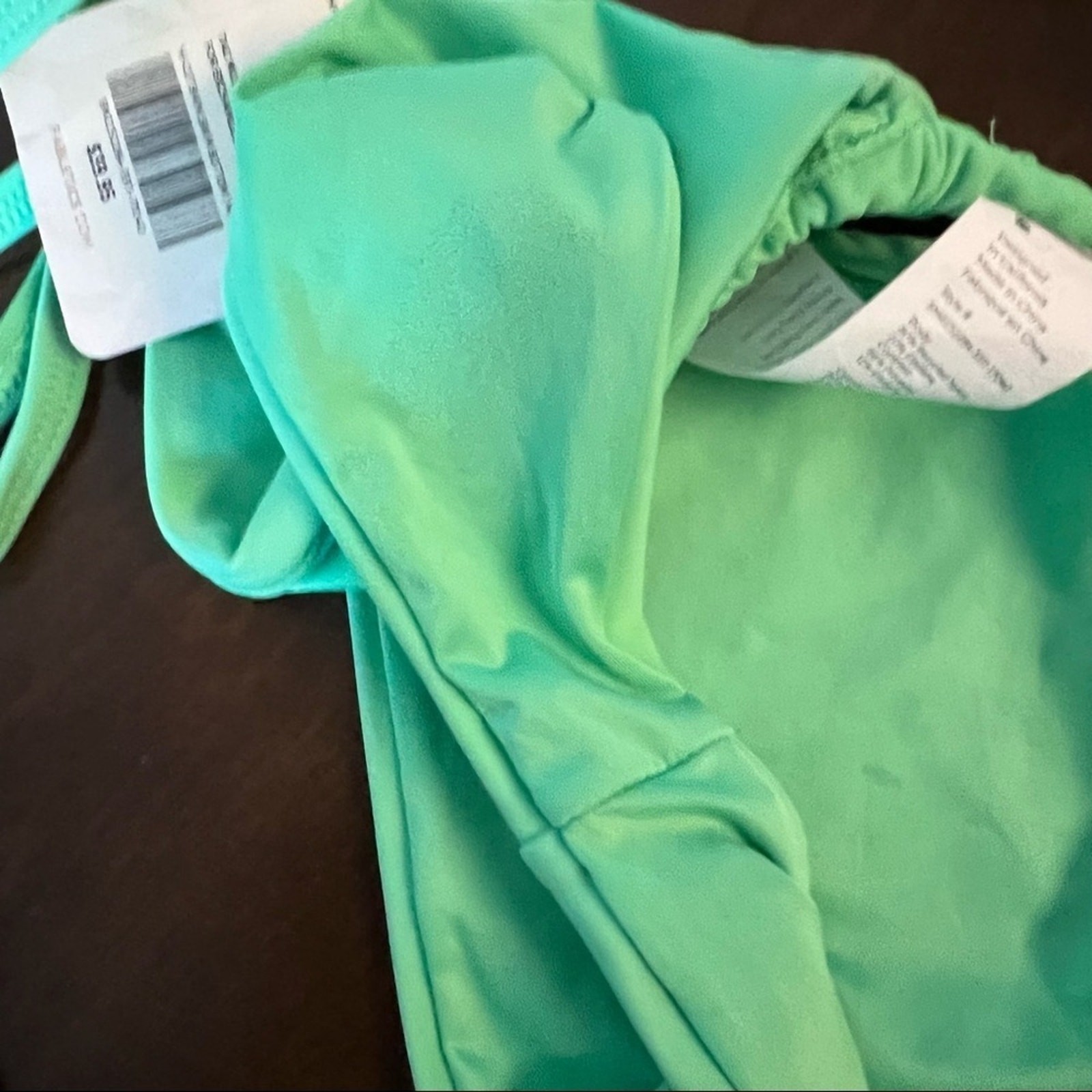 NWT Fabletics Triangle String Bikini Set Green Y2… - image 8