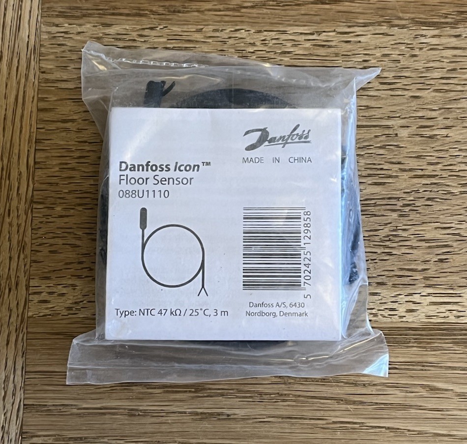Danfoss Icon Floor Sensor 088U1110 Underfloor Heating Thermostat Probe