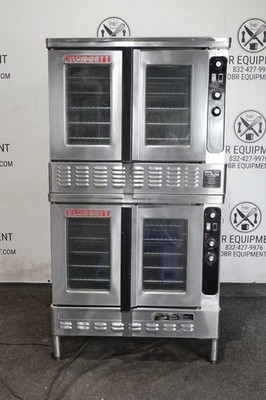 BLODGETT DOUBLE STACKED NATURAL GAS CONVECTION OVEN MODEL DFG-100-3