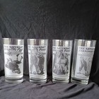 Set of (4) Saturday Evening Post Norman Rockwell Sporting Boys 14 oz Glasses