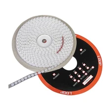 GRAINGER APPROVED 16U762 Hook-and-Loop Fast, White, Disc, PK1030 16U762