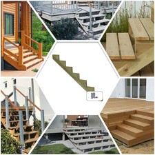 Treppenwange 2 - 7 Stufen Terrasse Massivholz impr. Kiefer ohne Montageset