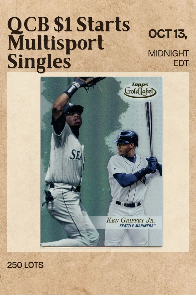 QCB - $1 Midnight Multisport Singles 10.13.26 HOF/Stars/Inserts