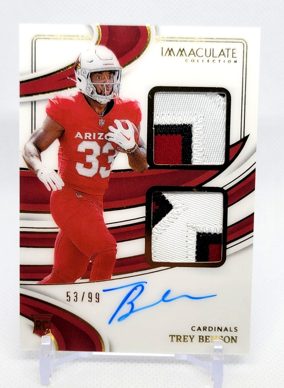 TREY BENSON - 2024 Immaculate Rookie Patch Auto /99 #ISPR-TBN Cardinals RC RPA
