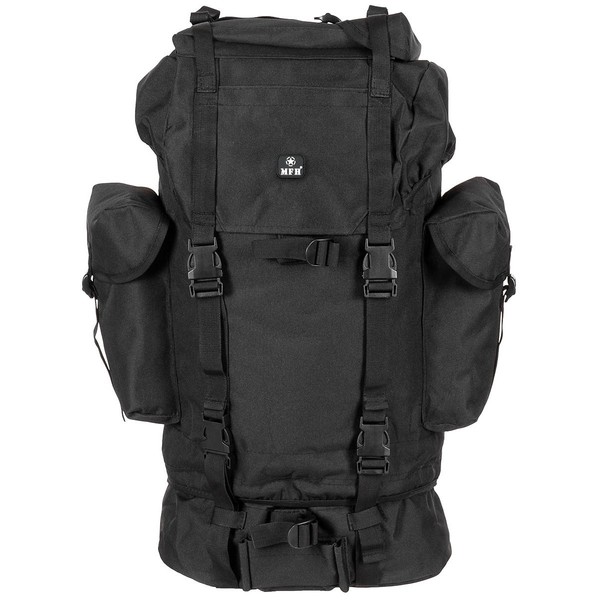 Bw Bundeswehr Kampfrucksack Rucksack 65L Military Outdoor Trekking Schwarz-image