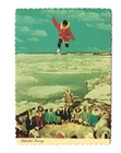 Blanket tossing favorite sport of Alaskan Eskimos Vintage postcard unposted