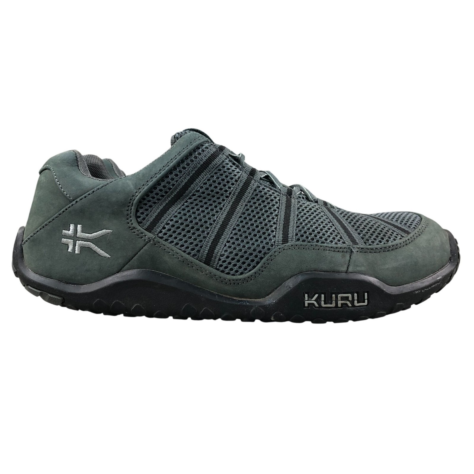 Kuru Men's Size 10 WIDE Chicane Grey Lace-Up Trail Running Hiking Sneakers Shoes