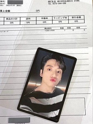 BTS JUNGKOOK Proof Universal Music JAPAN Photo card Lucky Draw Card official