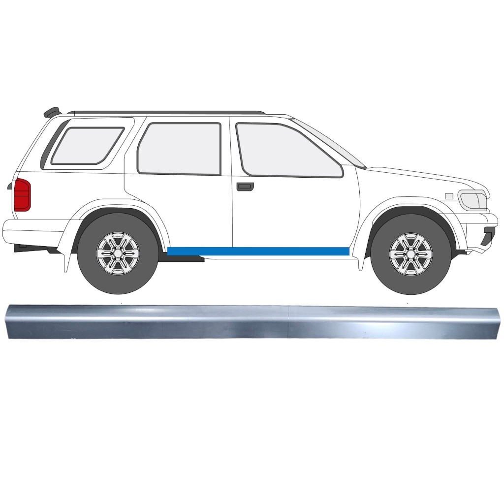 Sill repair panel for Nissan Pathfinder 1996-2003 / Left = Right (symmetrical)